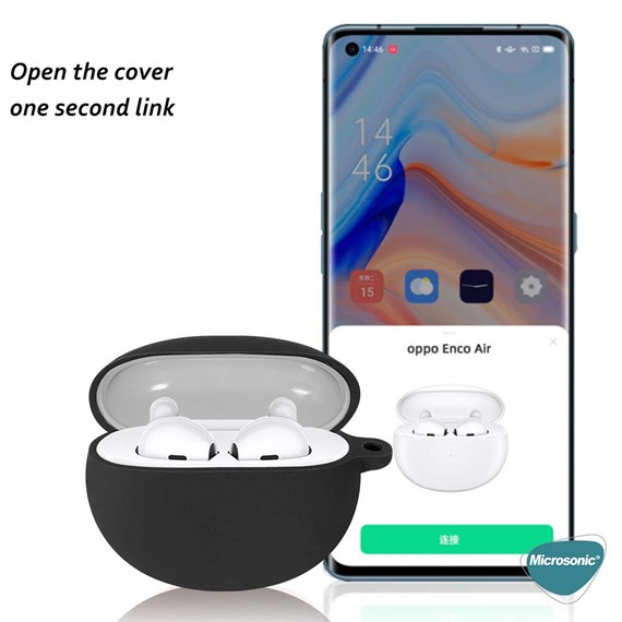Microsonic Xiaomi Redmi Buds 4 Active Kılıf Askılı Mat Silikon Beyaz 4