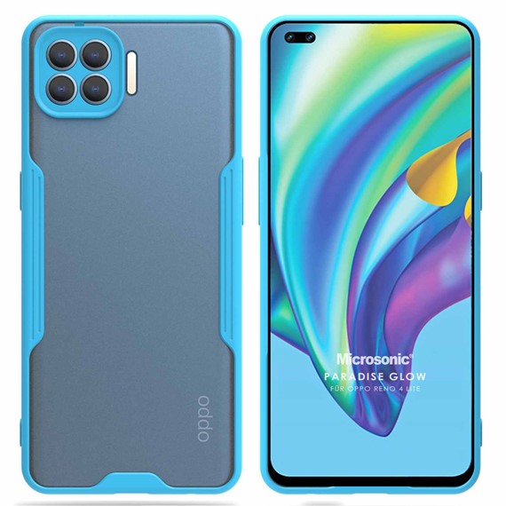 Microsonic Oppo Reno 4 Lite Kılıf Paradise Glow Turkuaz 1