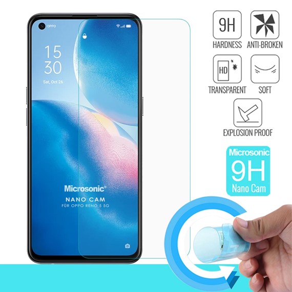 Microsonic Oppo Reno 5 5G Nano Glass Cam Ekran Koruyucu 1