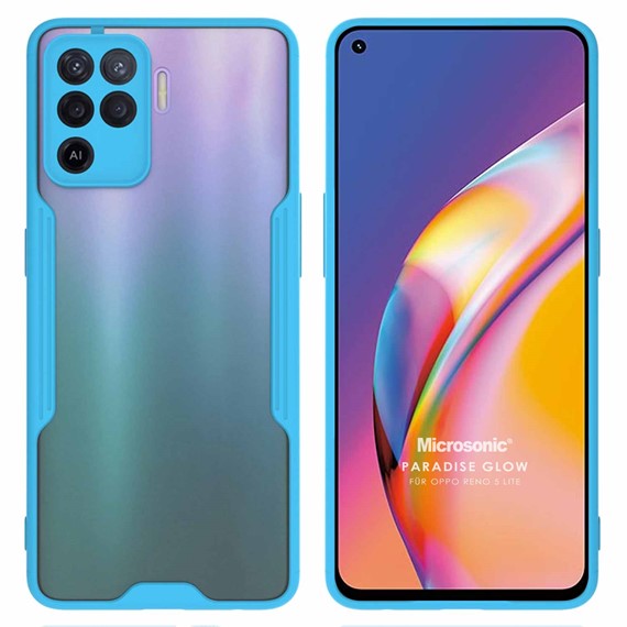 Microsonic Oppo Reno 5 Lite Kılıf Paradise Glow Turkuaz 1