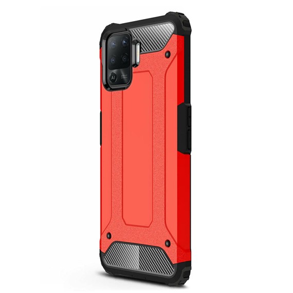 Microsonic Oppo Reno 5 Lite Kılıf Rugged Armor Kırmızı 2