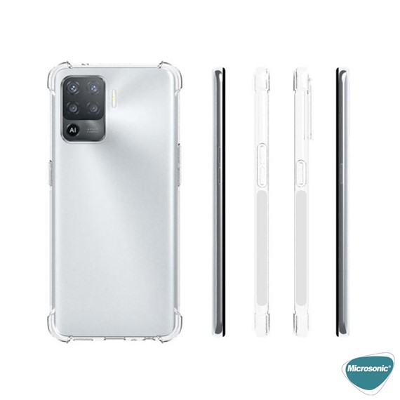 Microsonic Oppo Reno 5 Lite Kılıf Shock Absorbing Şeffaf 3