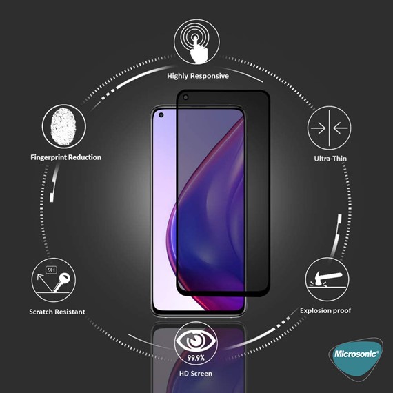 Microsonic Oppo Reno 5 Lite Privacy 5D Gizlilik Filtreli Cam Ekran Koruyucu Siyah 4