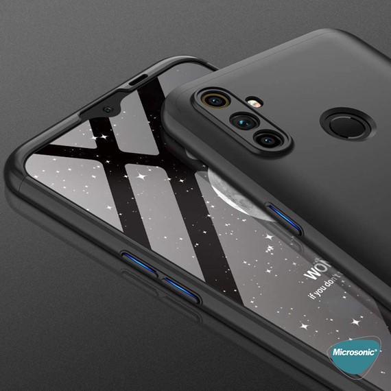 Microsonic Realme 6i Kılıf Double Dip 360 Protective Kırmızı 4