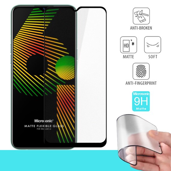 Microsonic Realme 6i Seramik Matte Flexible Ekran Koruyucu Siyah 1