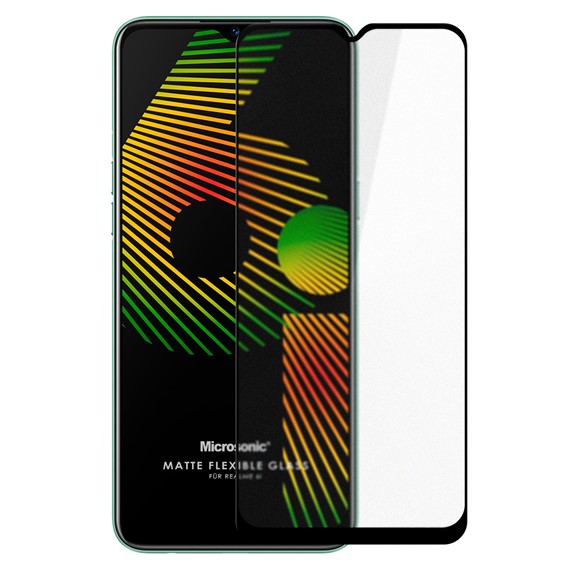 Microsonic Realme 6i Seramik Matte Flexible Ekran Koruyucu Siyah 2