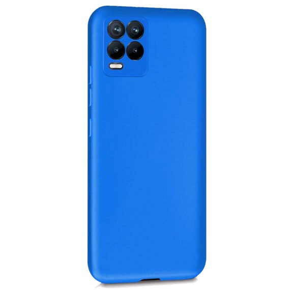 Microsonic Matte Silicone Realme 8 Kılıf Mavi 2