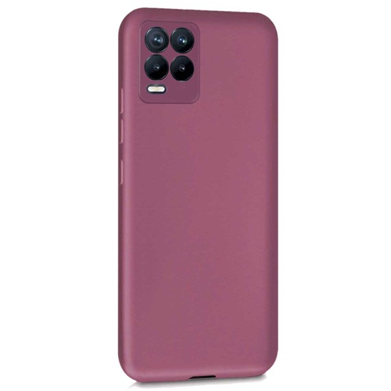 Microsonic Matte Silicone Realme 8 Pro Kılıf Mor 2