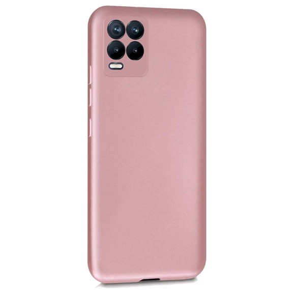 Microsonic Matte Silicone Realme 8 Kılıf Rose Gold 2