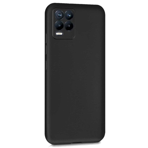 Microsonic Matte Silicone Realme 8 Pro Kılıf Siyah 2