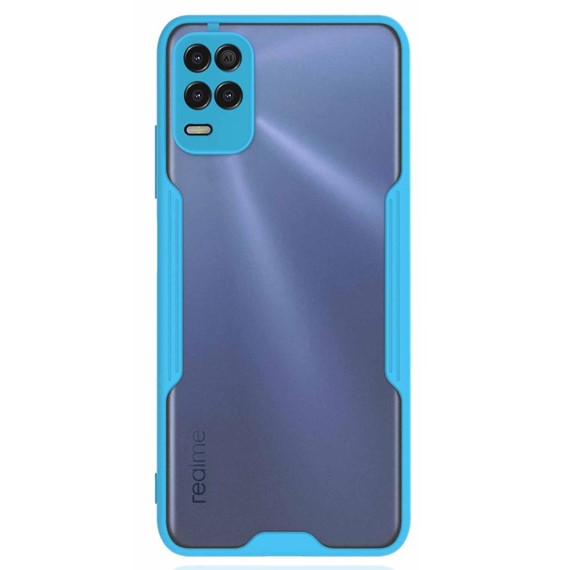 Microsonic Realme 8 Kılıf Paradise Glow Turkuaz 2