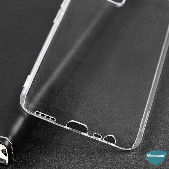 Microsonic Realme 8 Kılıf Transparent Soft Beyaz 7