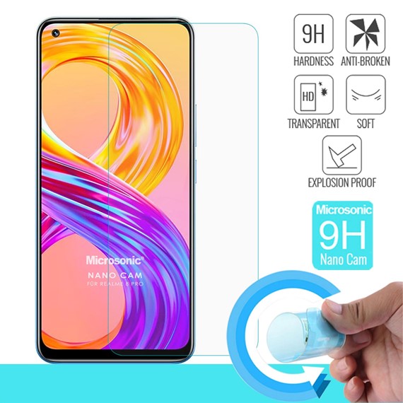 Microsonic Realme 8 Pro Nano Glass Cam Ekran Koruyucu 1