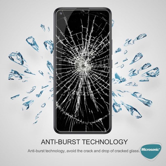 Microsonic Realme 8 Tam Kaplayan Temperli Cam Ekran Koruyucu Siyah 4