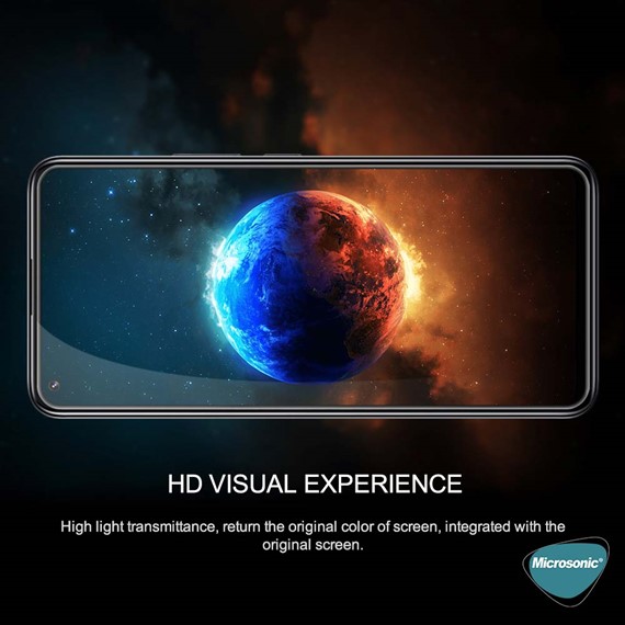 Microsonic Realme 8 Tam Kaplayan Temperli Cam Ekran Koruyucu Siyah 7