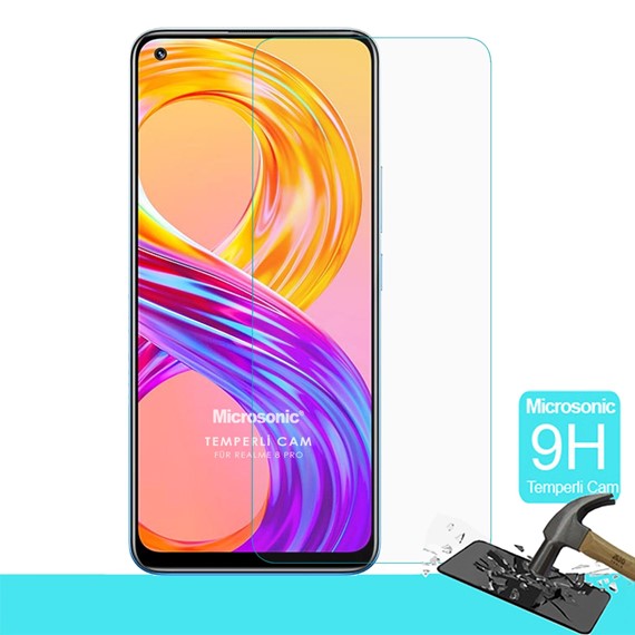 Microsonic Realme 8 Pro Tempered Glass Cam Ekran Koruyucu 1