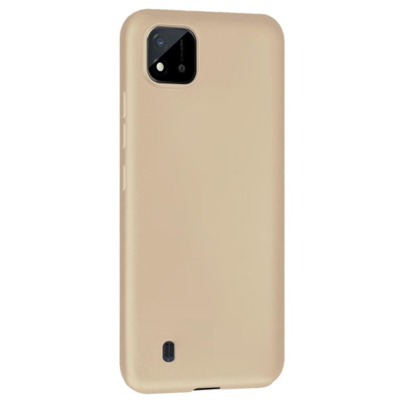 Microsonic Matte Silicone Realme C11 2021 Kılıf Gold 2