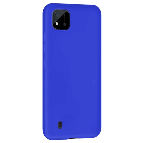 Microsonic Matte Silicone Realme C11 2021 Kılıf Mavi 2