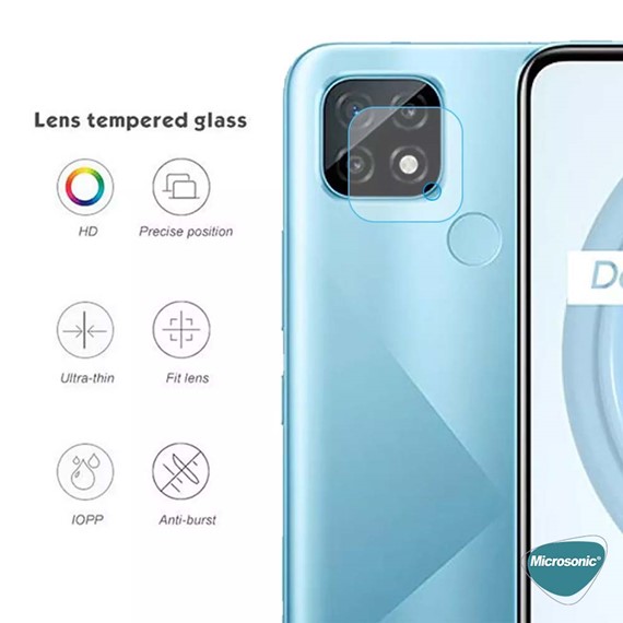 Microsonic Realme C21 Kamera Lens Koruma Camı 3