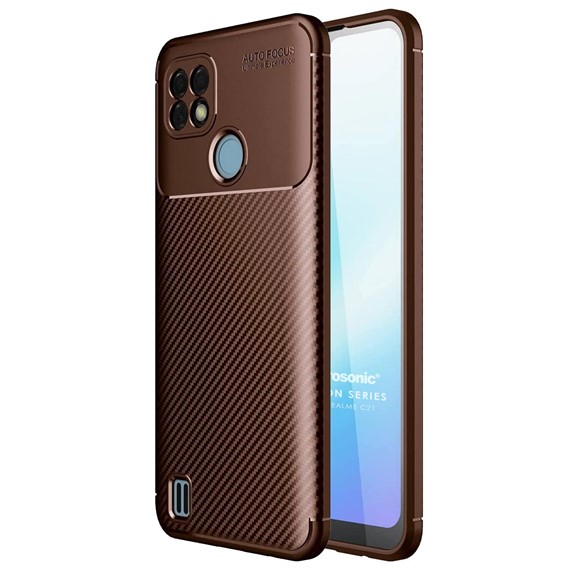 Microsonic Realme C21 Kılıf Legion Series Kahverengi 1