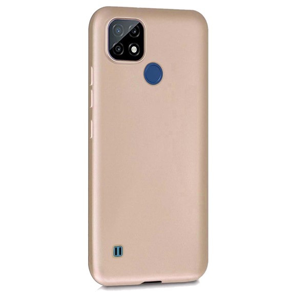 Microsonic Matte Silicone Realme C21 Kılıf Gold 2