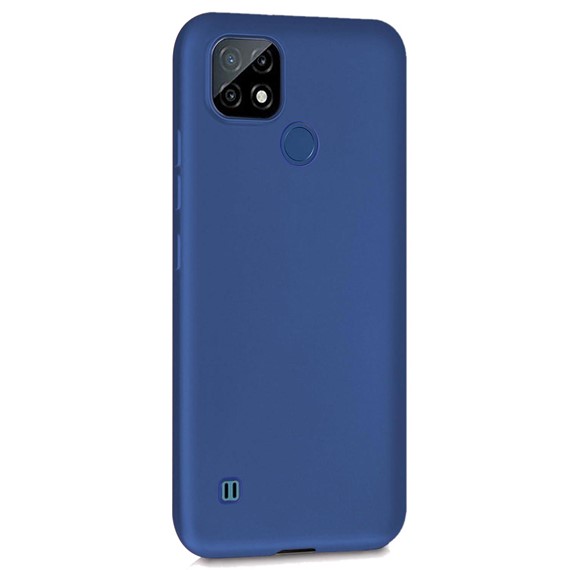 Microsonic Matte Silicone Realme C21 Kılıf Lacivert 2