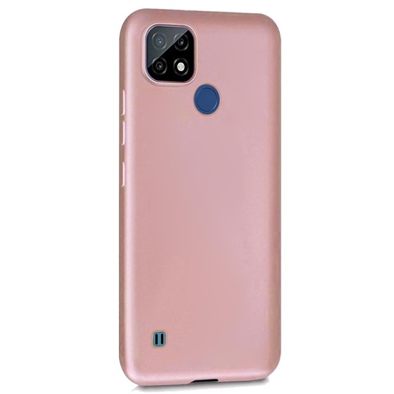 Microsonic Matte Silicone Realme C21 Kılıf Rose Gold 2