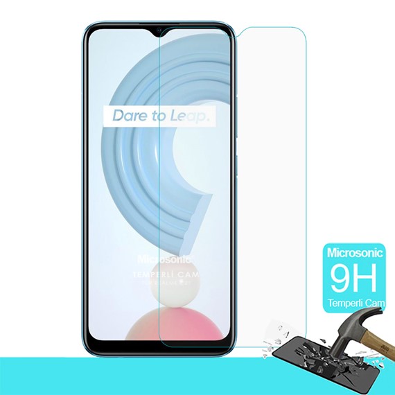 Microsonic Realme C21 Tempered Glass Cam Ekran Koruyucu 1