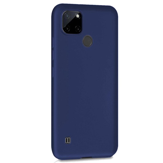 Microsonic Matte Silicone Realme C21Y Kılıf Lacivert 2