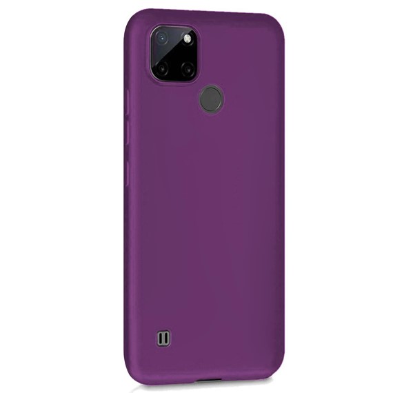 Microsonic Matte Silicone Realme C21Y Kılıf Mor 2