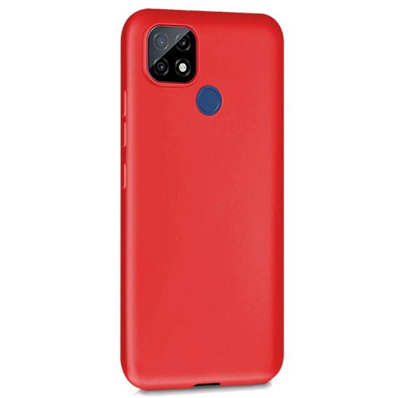 Microsonic Matte Silicone Realme C25 Kılıf Kırmızı 2