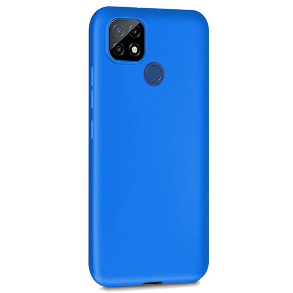 Microsonic Matte Silicone Realme C25 Kılıf Mavi 2