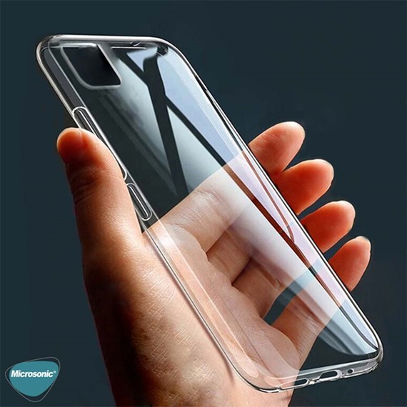 Microsonic Realme C25 Kılıf Transparent Soft Beyaz 4