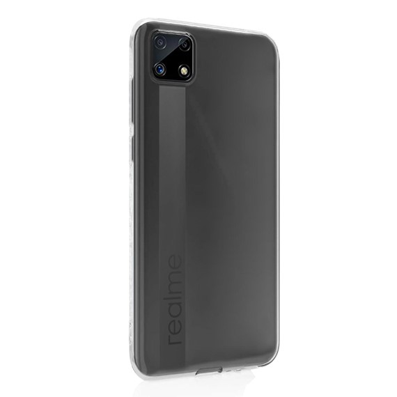 Microsonic Realme C25s Kılıf Transparent Soft Beyaz 2