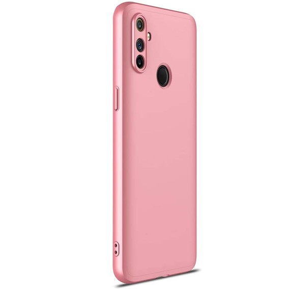 Microsonic Realme C3 Kılıf Double Dip 360 Protective Rose Gold 2