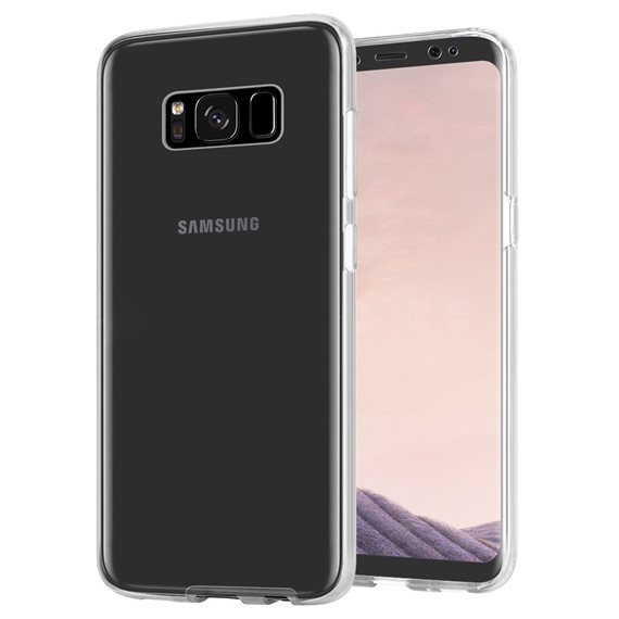 Microsonic Samsung Galaxy S8 Kılıf 6 tarafı tam full koruma 360 Clear Soft Şeffaf 2