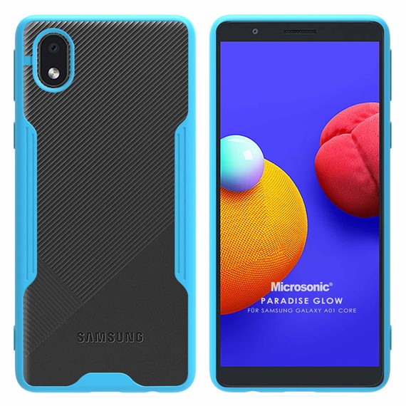 Microsonic Samsung Galaxy A01 Core Kılıf Paradise Glow Turkuaz 1