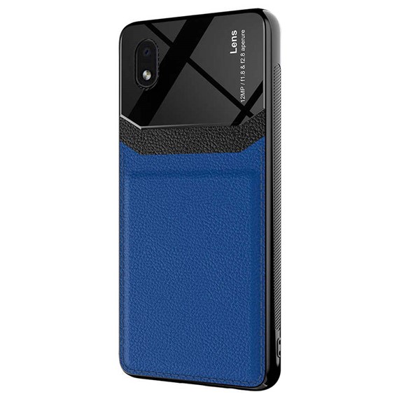 Microsonic Samsung Galaxy A01 Core Kılıf Uniq Leather Lacivert 2