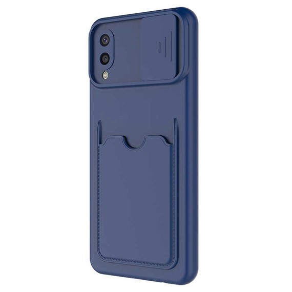 Microsonic Samsung Galaxy A02 Kılıf Inside Card Slot Lacivert 2