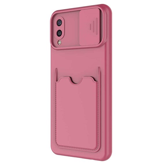 Microsonic Samsung Galaxy A02 Kılıf Inside Card Slot Mürdüm 2