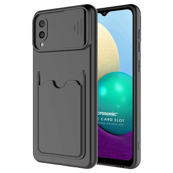 Microsonic Samsung Galaxy A02 Kılıf Inside Card Slot Siyah 1