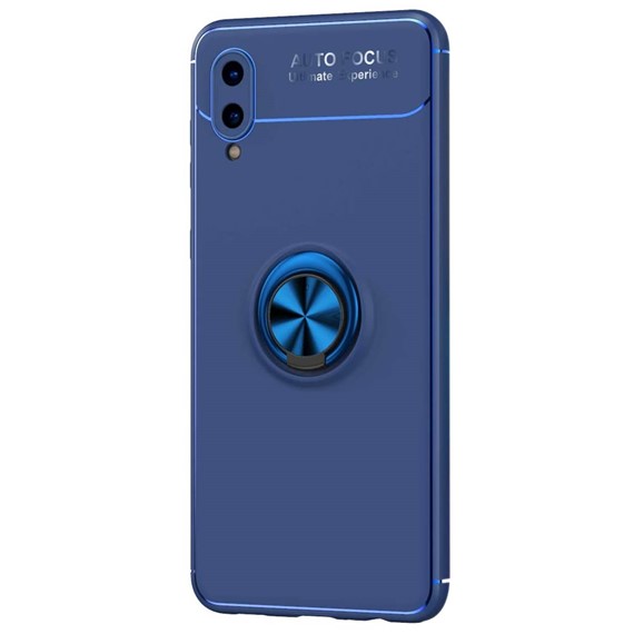 Microsonic Samsung Galaxy A02 Kılıf Kickstand Ring Holder Lacivert 2
