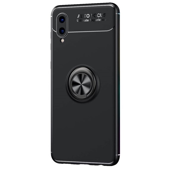 Microsonic Samsung Galaxy A02 Kılıf Kickstand Ring Holder Siyah 2