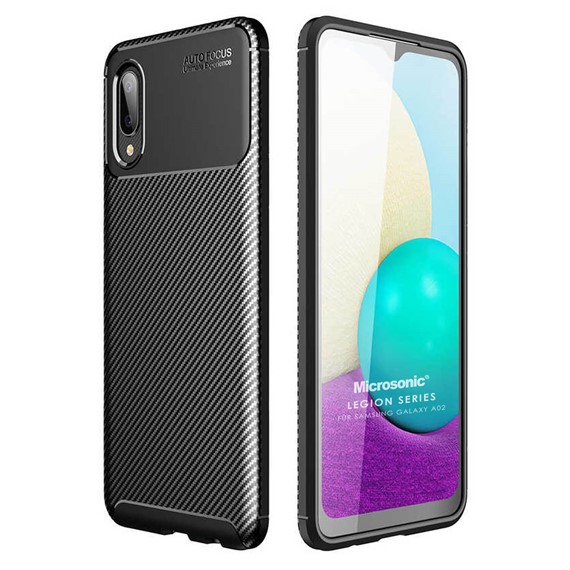 Microsonic Samsung Galaxy A02 Kılıf Legion Series Siyah 1