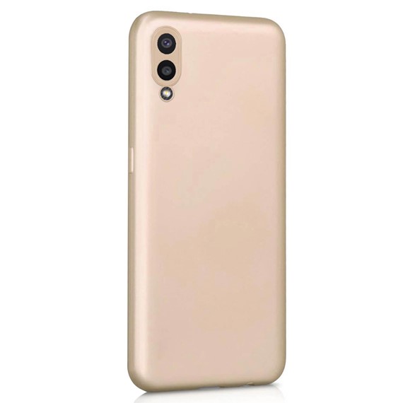 Microsonic Matte Silicone Samsung Galaxy A02 Kılıf Gold 2