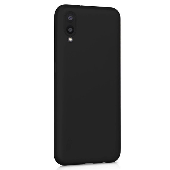 Microsonic Matte Silicone Samsung Galaxy A02 Kılıf Siyah 2