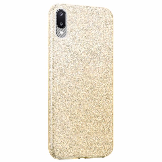 Microsonic Samsung Galaxy A02 Kılıf Sparkle Shiny Gold 2