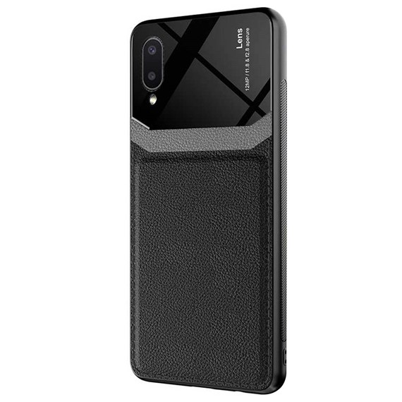 Microsonic Samsung Galaxy A02 Kılıf Uniq Leather Siyah 2