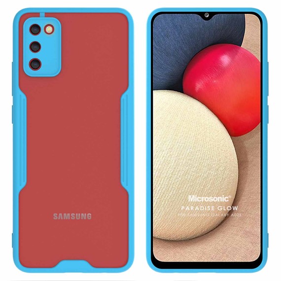 Microsonic Samsung Galaxy A02S Kılıf Paradise Glow Turkuaz 1