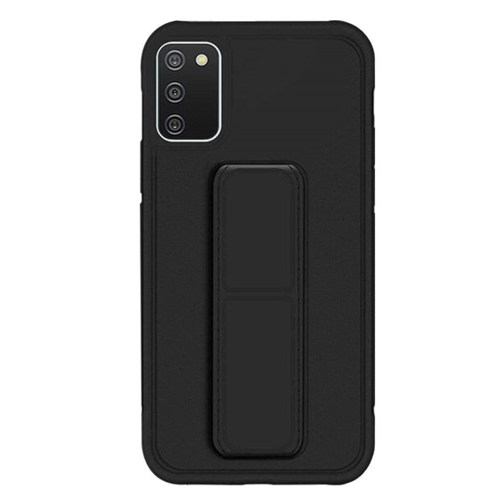 Microsonic Samsung Galaxy A02S Kılıf Hand Strap Siyah 2